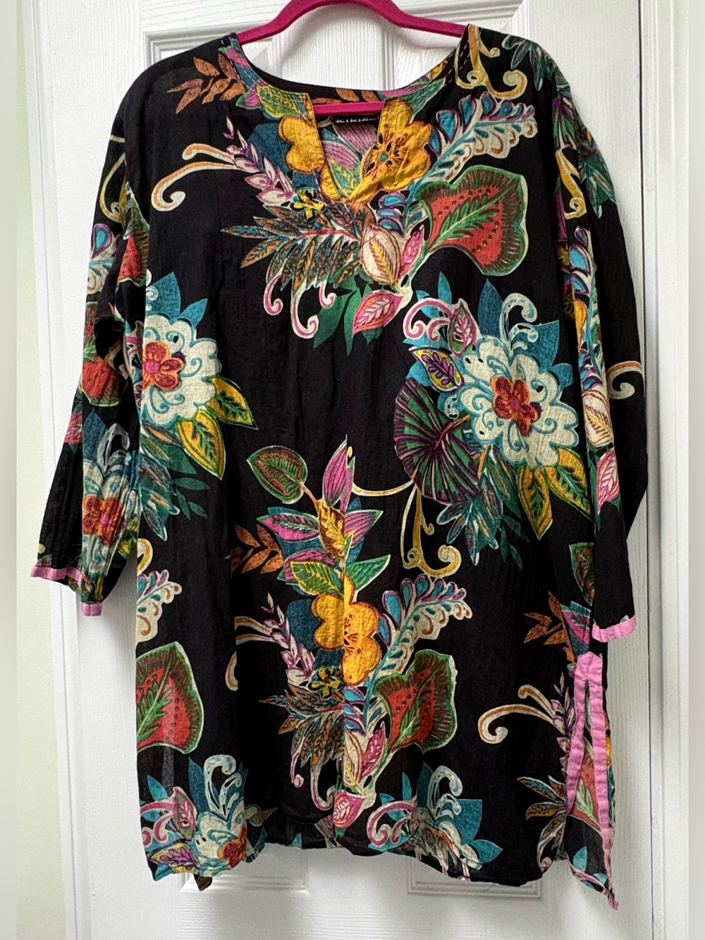 KikiSol Fiji Multicolor Cotton Tunic